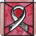 breast cancer stainglass