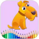 COLORING DOG GAME FOR KIDS