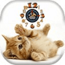 Kitten Clock Live Wallpaper