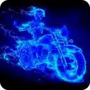 Burning Bike Live Wallpaper