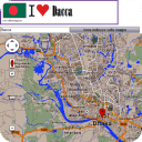 Dhaka map