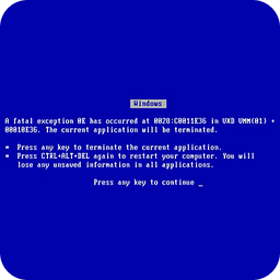 Windows Blue Fail Screen