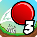 Red Bouncing Ball Spikes 3