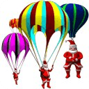 Santa Parachute Magic Fall