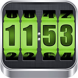 3D Rolling Clock GREEN