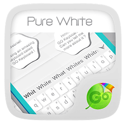 Pure White GO Keyboard Theme