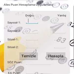 ALES Puan Hesaplama 2014 Yeni