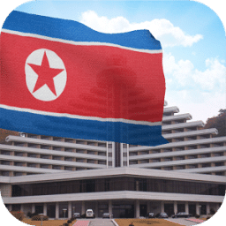 3d North Korea Flag