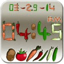 Vegetables clock