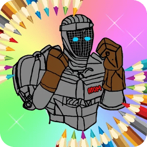 Real Coloring Robot Steel Kids