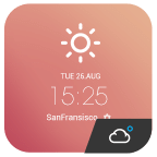 Note Memo style weather widget