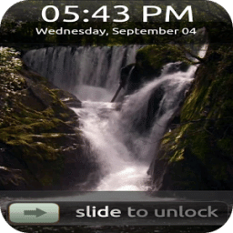 Waterfalls Lock Screen