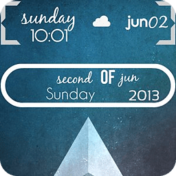 Skinny Clock Free - UCCW Skin