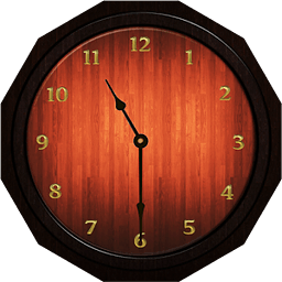 Analog Clock - Wood Theme 1