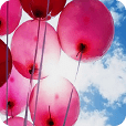 pink balloons