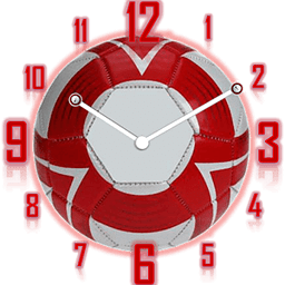 Analog Clock Football Fans