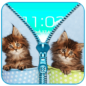 Cat Zipper Lock Screen Prank