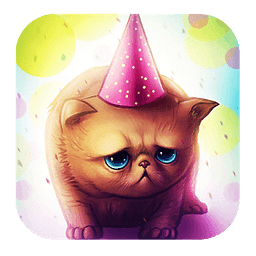 MRFarts Wallpapers-Birthday kitty