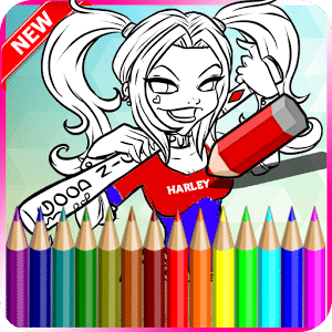 Coloring Book Harley Quinn