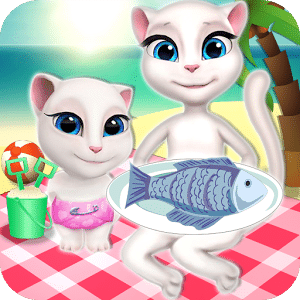 The cat family picnic