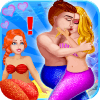 Mermaid Princess Romantic Kiss