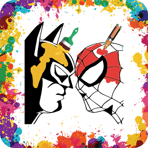 Coloring Super Heroes for Kids