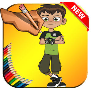 Games Pro Bën10 Coloring Book