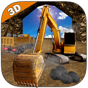 Mine Excavator Crane 3D