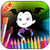 coloring book for vampira girle