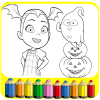 Coloring Book For Vampirina And Halloween