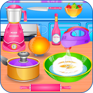 Kids learn with cooking game