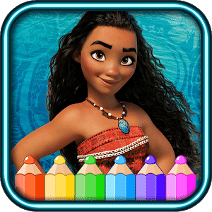 coloring moana princess of vaiana