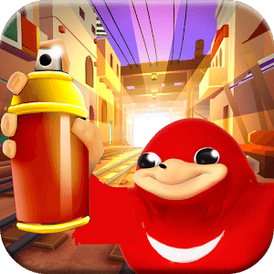 Subway Ugandan Knuckles Battle Run