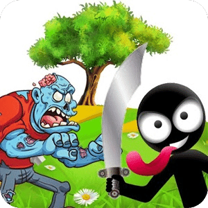 Stickman fights vs zombies: escape