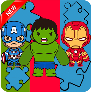 SuperHeros Puzzle For Learning