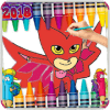Coloring Pages for PJ Hero Masks games free