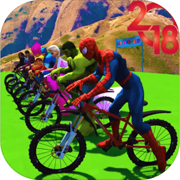 Superhero Bmx Stunt Racing