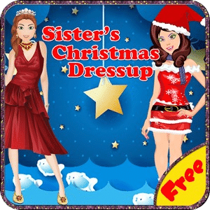 Sister's Christmas Dress Up