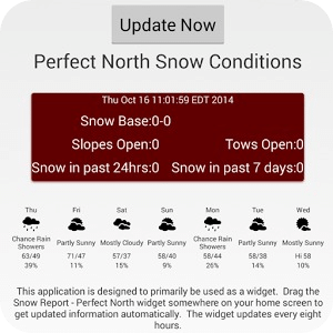 Snow Report for Perfect North