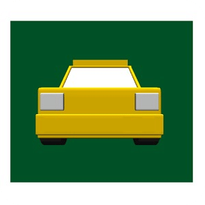 Turning Street Taxi 3D