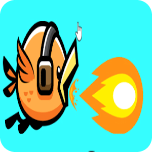 Flaming birds fly adventures run