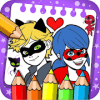 coloring miraculouz ladybug and cat noir game