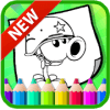 Art Cartoon Zombie Plant vs Painting Book