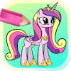 Сoloring book Pony - color art pictures free