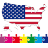 USA Map Puzzle Game