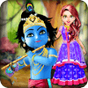 Baby Doll Gopi Fashion Salon - Krishna Dress Up