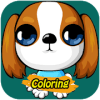 Little Puppy Dog Coloring Book - Kids Learning