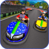 Super Hero Kids Bumper Car Race