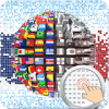 Pixel Art: 3D Flags World Coloring by Number