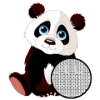 Cute Panda Pixel Art Coloring By Number